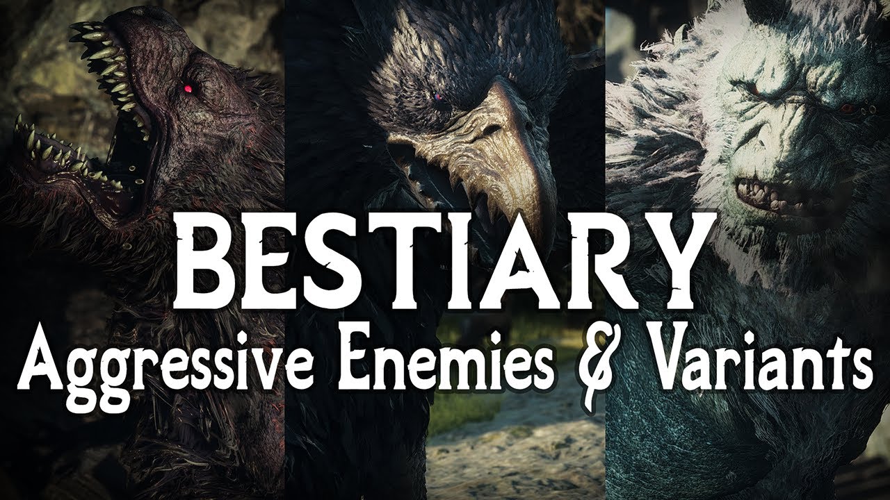 Dragon's Dogma 2 Mod: Bestiary - Aggressive Enemies & Variants