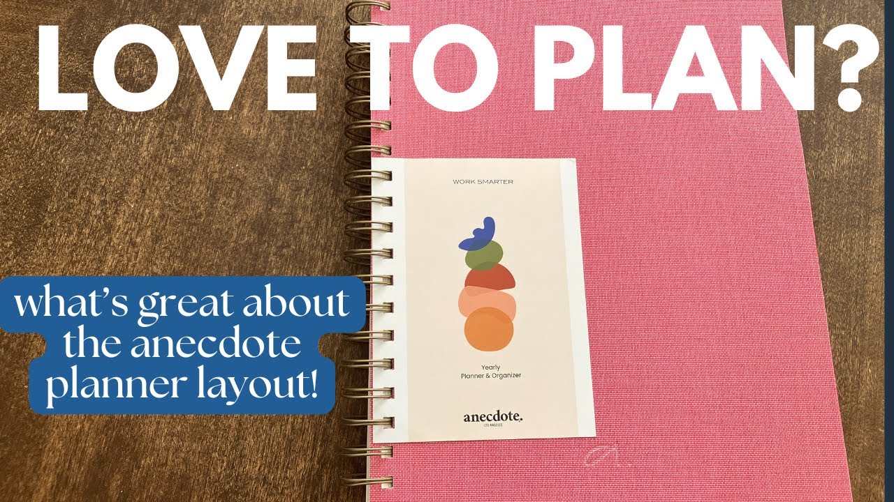 Love the Layout of this Planner! Anecdote Yearly Planner Walkthrough #ad