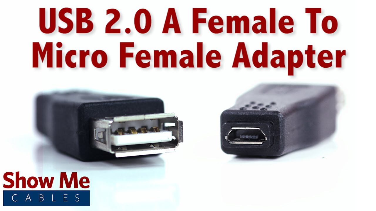 Easy To Use USB 2.0 A Female To Micro Female Adapter - Quickly Change Connection Types #3870