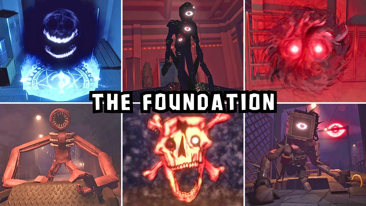 DOORS : THE FOUNDATION - All Jumpscares & All Bosses & All Cutscenes | ROBLOX