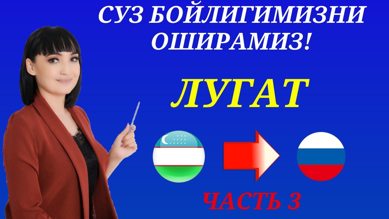 Рус тилида гапириш учун энг керакли сузлар || ЛУГАТ || ЧАСТЬ 3