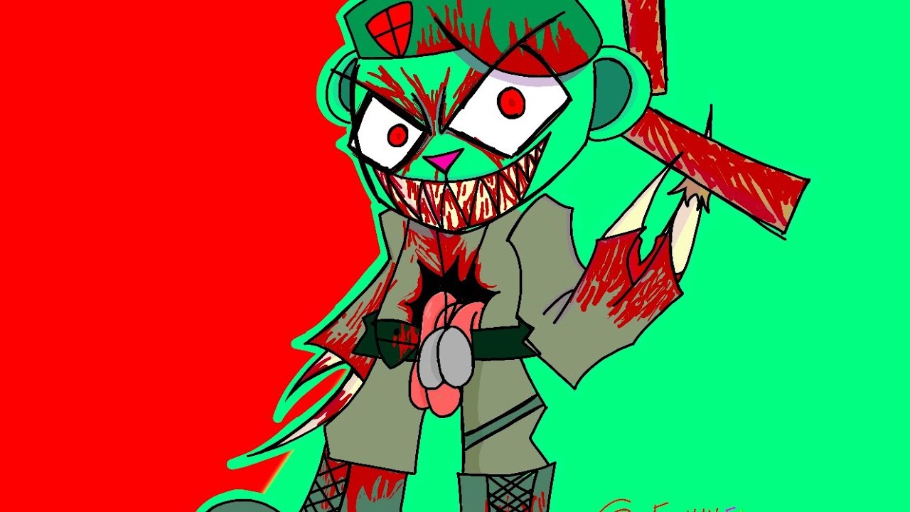 Friday Night Funkin' V.S Flippy Flipped Out | Kapow Flippy | Speedpaint