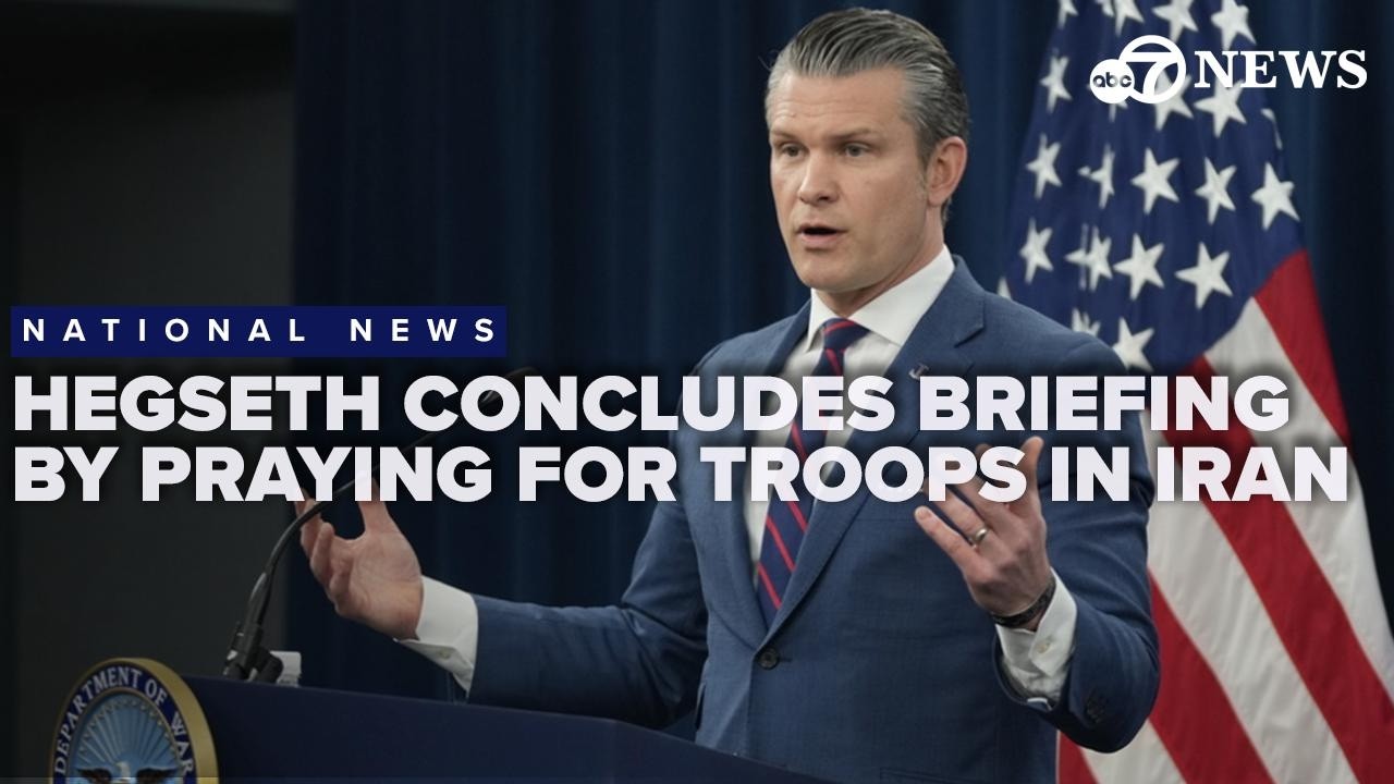 Хегсет завершил брифинг в Пентагоне молитвой на фоне интенсификации военных операций в Иране.