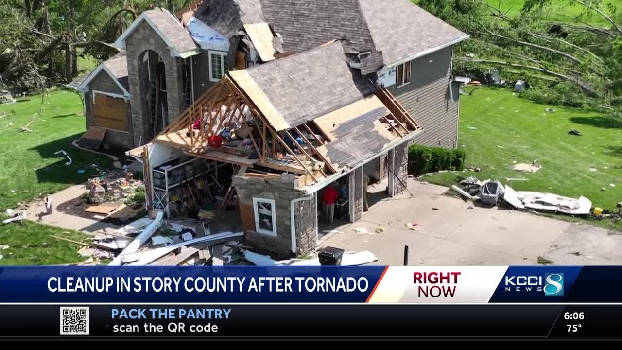 Tornado damages dozens of homes near Cambridge in Story County