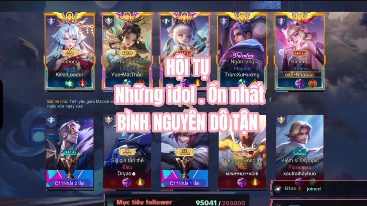 🌟 HỘI NGỘ 5 IDOL CÙNG 1 trận đấu . Nó ồn thì thôi nhé luônn . Cười bịnh bịnh #lienquanmobile #taine