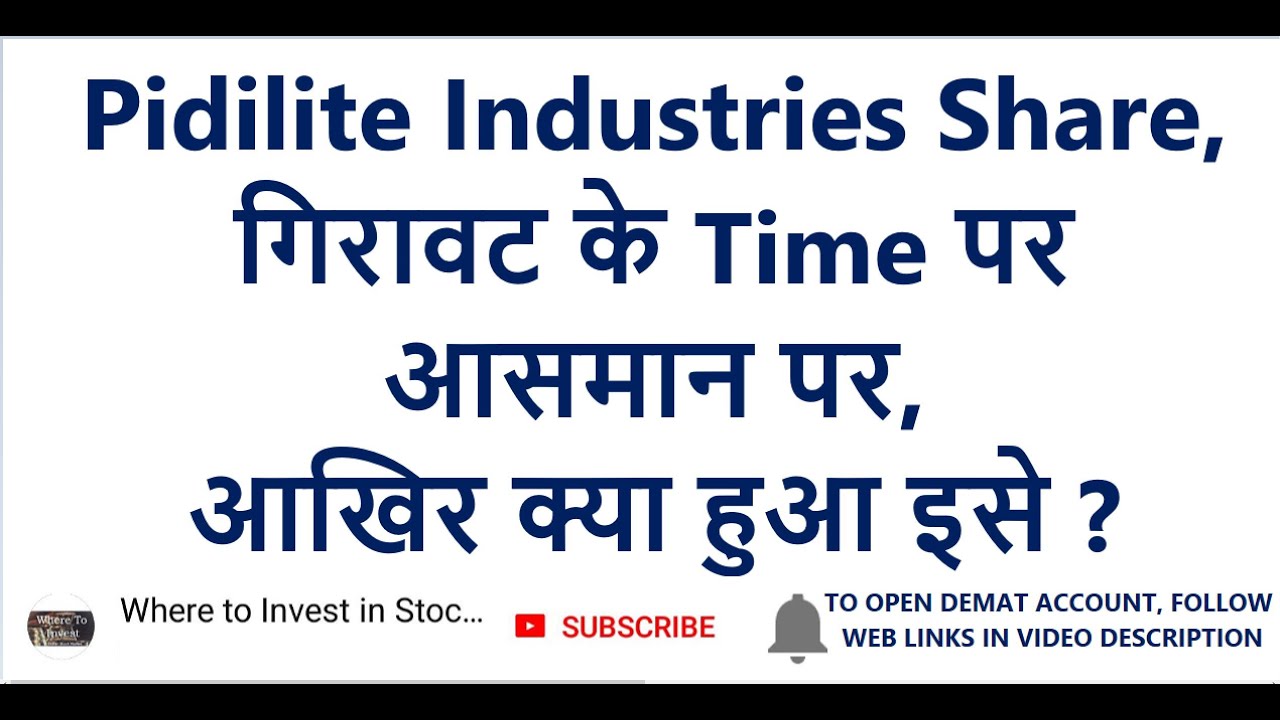 Pidilite Industries Share | गिरावट के Time पर आसमान पर | Long Term Investment In Stocks