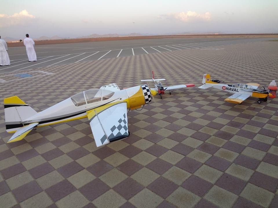 RC plane freestyle flying in Alain Sportplex