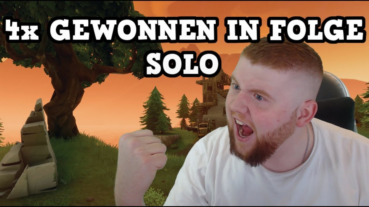 4x GEWONNEN IN FOLGE [SOLO] | Fortnite Battle Royale