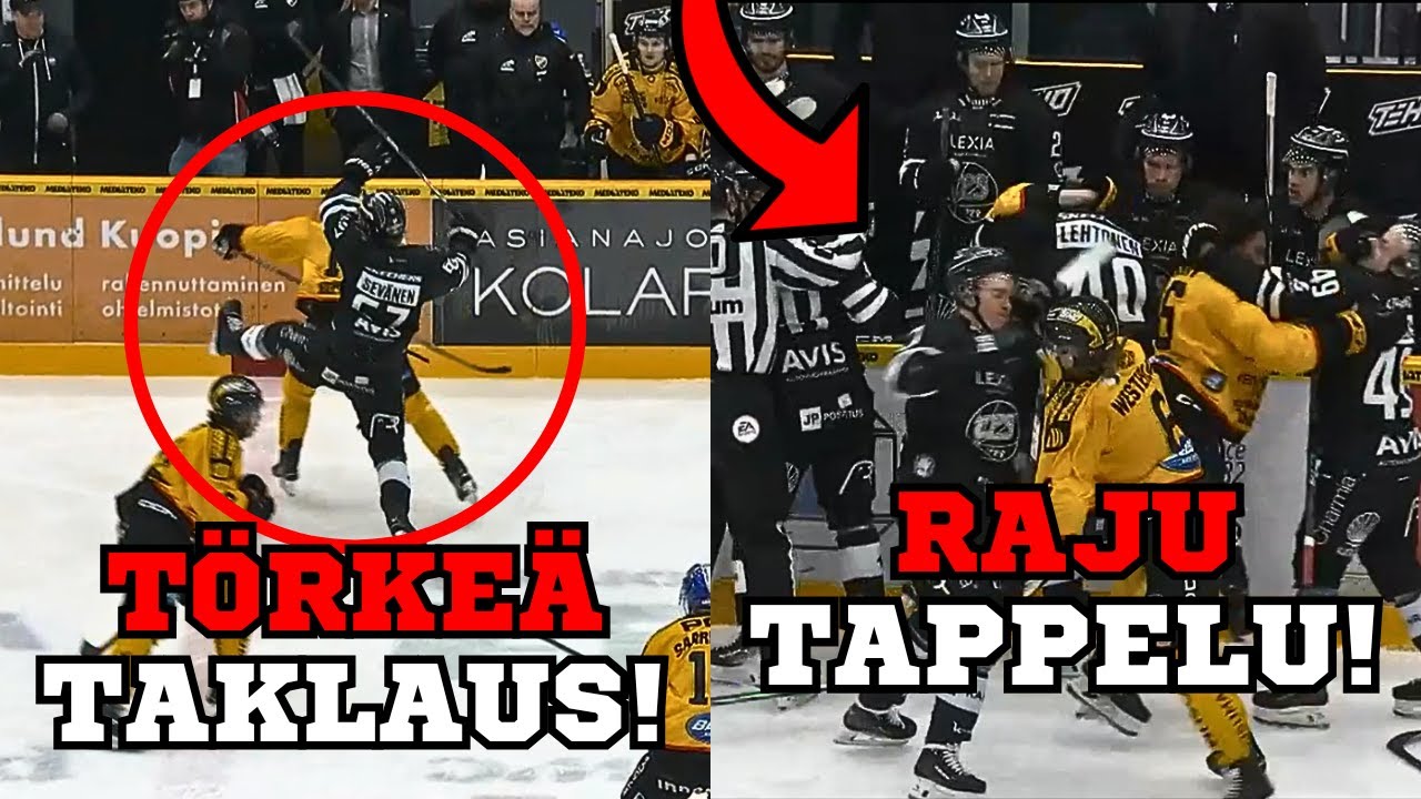 Rajuja tappeluita ja törkeitä ulosajoja - SM-liigan huippuhetket