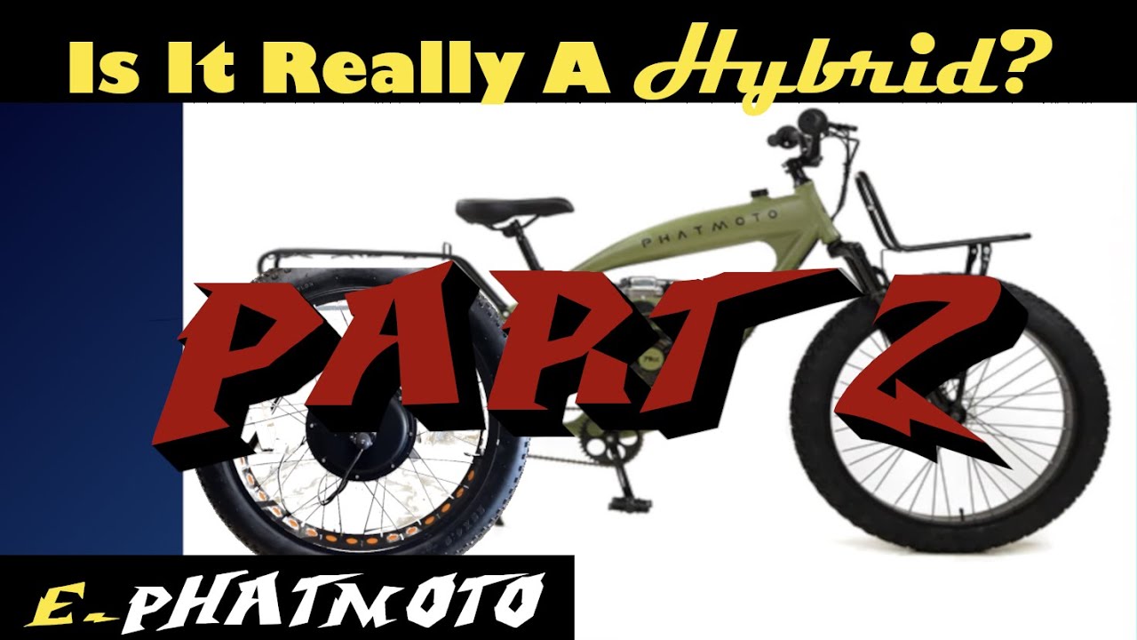E-Phatmoto 48v Rear Electric Hub Motor - Part 2 Hybrid Conversion