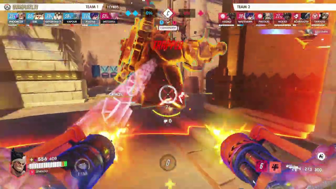 A clutch 3–2 Flashpoint win where sustained Torbjörn pressure... by TAWADO — Overwatch Replay 1CY8D5