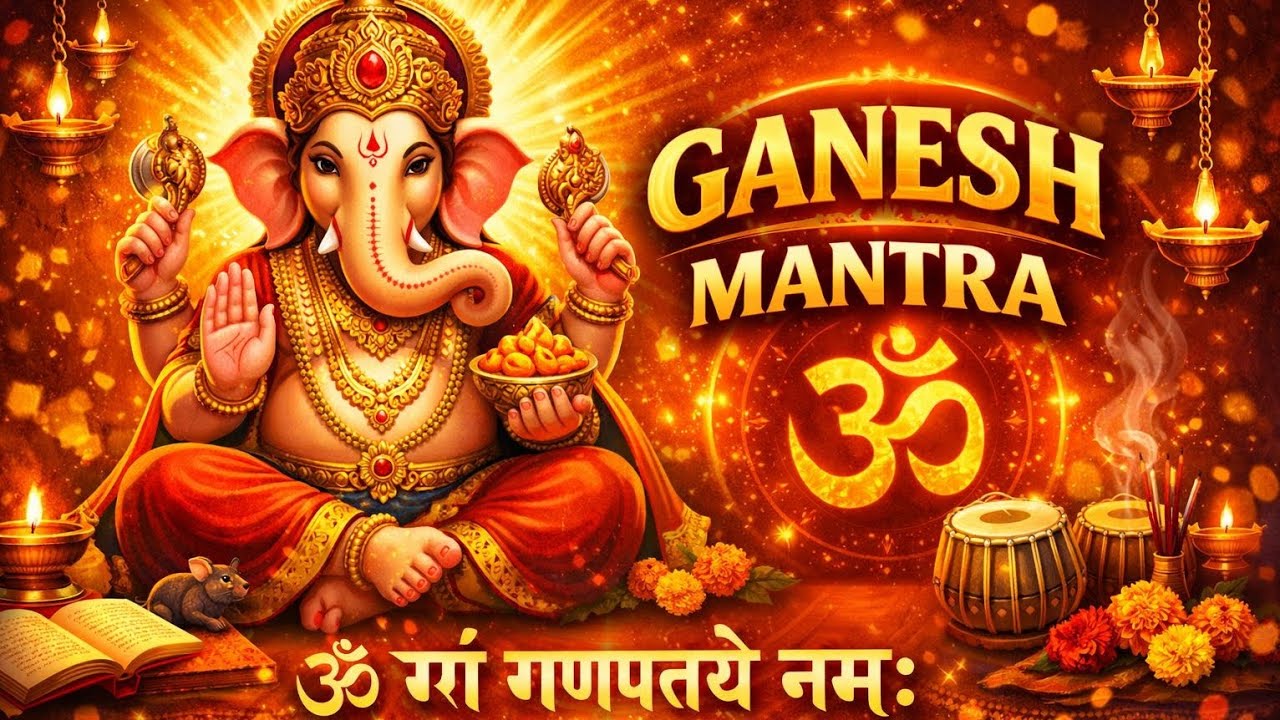 Om Gan Ganpataye Namo Namah: 108 Times Meditation Chant for Peace & Success वीडियो को