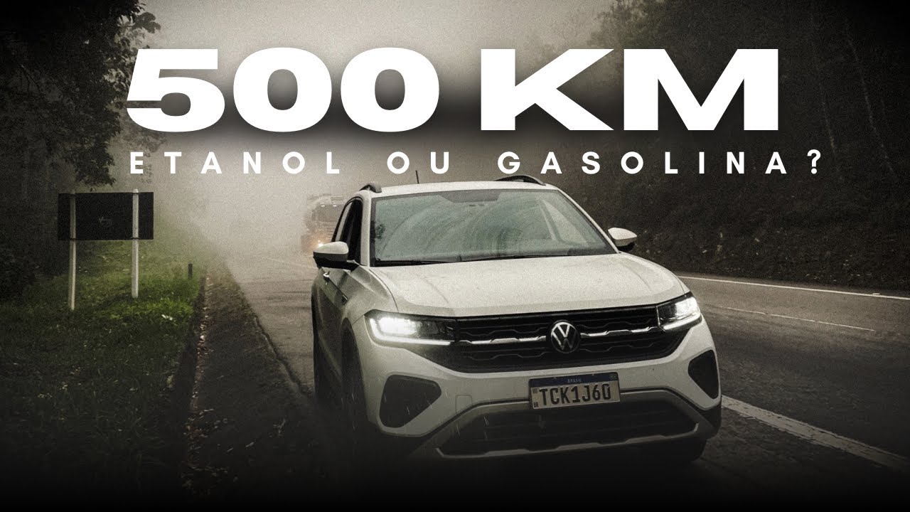 ETANOL x GASOLINA ⛽️ Qual Compensa Mais no T-Cross 1.0 Turbo? TESTE REAL na Estrada!