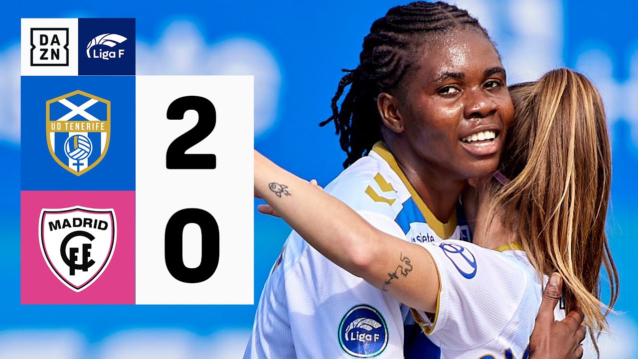 Costa Adeje Tenerife vs Madrid CFF (2-0) | Resumen y goles | Highlights Liga F