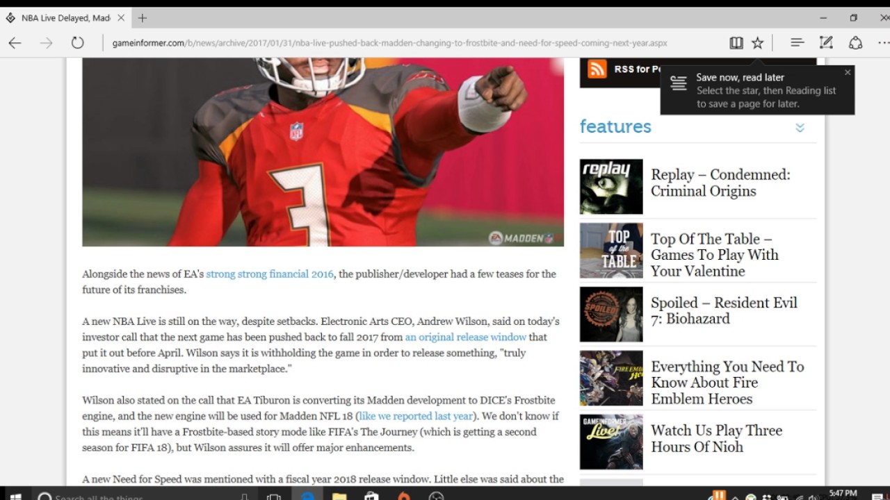 Madden NFL 18 on FrostBite Engine
