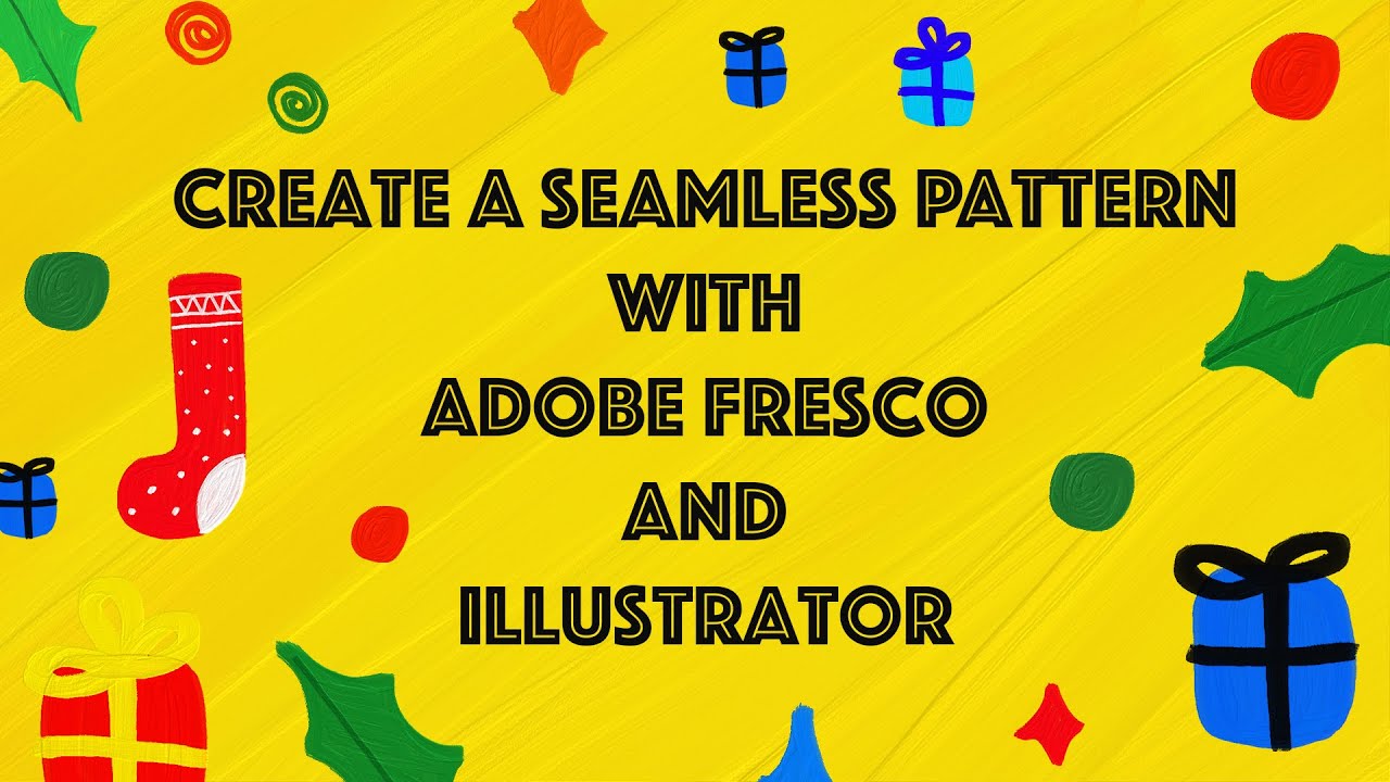 Бесшовный узор с Adobe Fresco и Illustrator