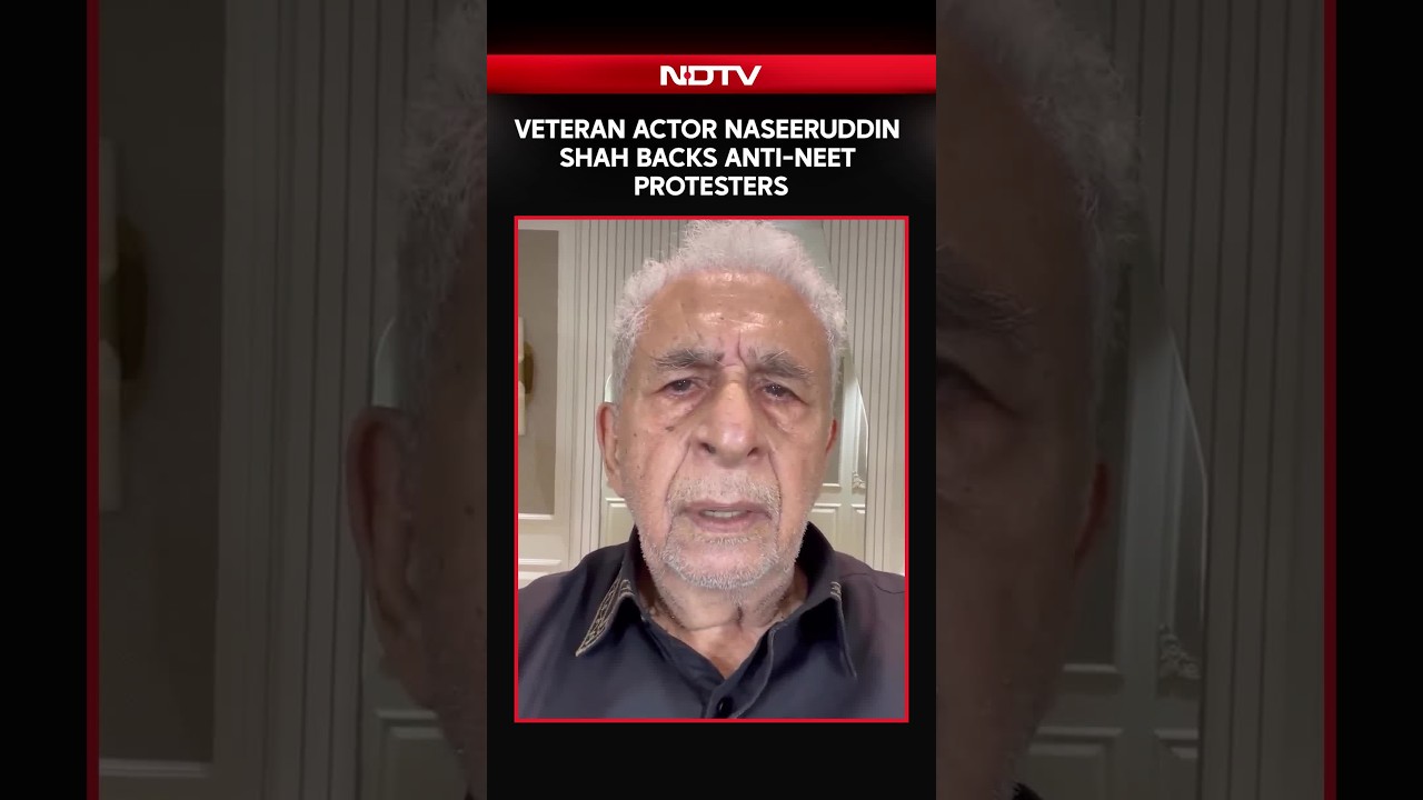 Veteran Actor Naseeruddin Shah Supports Anti-NEET Protester, Compares Police to ICE