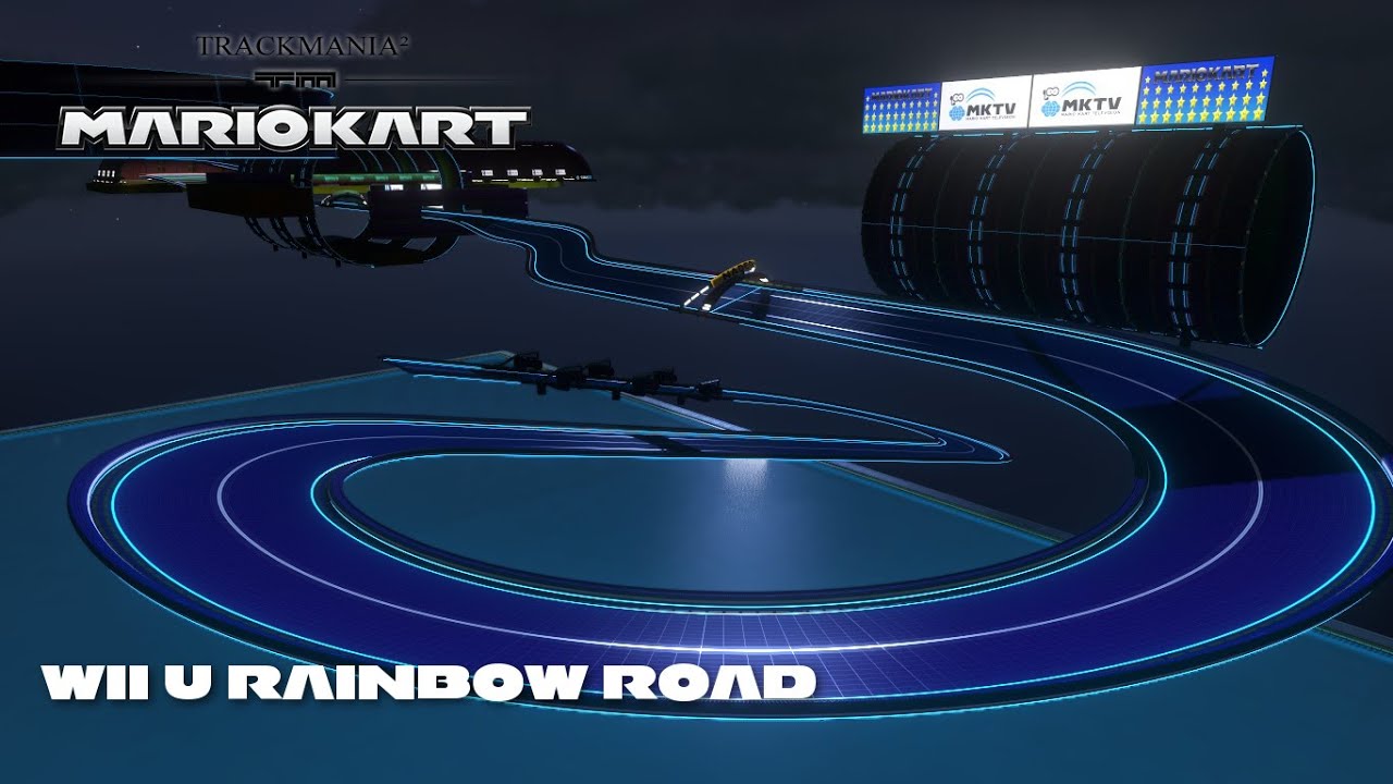 Mario Kart TrackMania- Wii U Rainbow Road