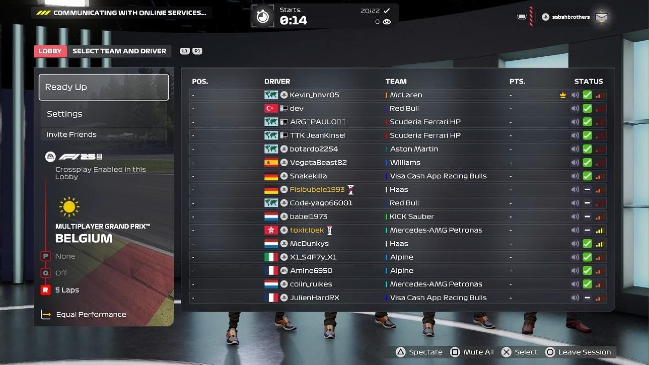 F1 25 Spa online race