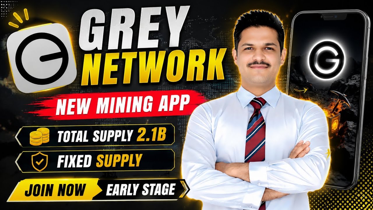 New Free Mining Ap || Grey Network Full Review || Join Now Early Stage 
