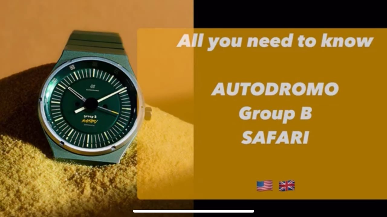 All on the Autodromo Group B Safari automatic watch