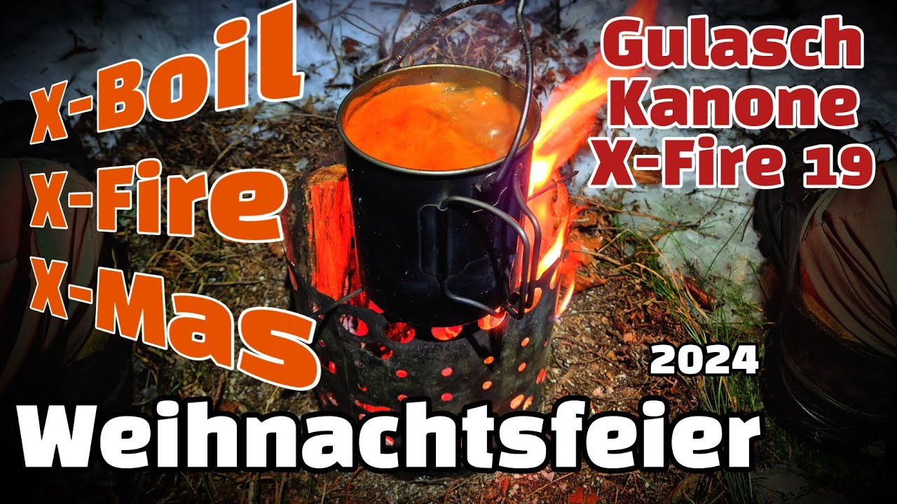 12kg UL Glamping - Winterbiwak mit Klappstuhl / Berg-Weihnachtsfeier 2024 / X-Fire / X-Boil