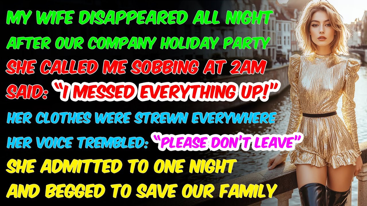 My Wife Vanished After the Christmas Party. At 2AM, She Called Crying: “I Broke Everything.”