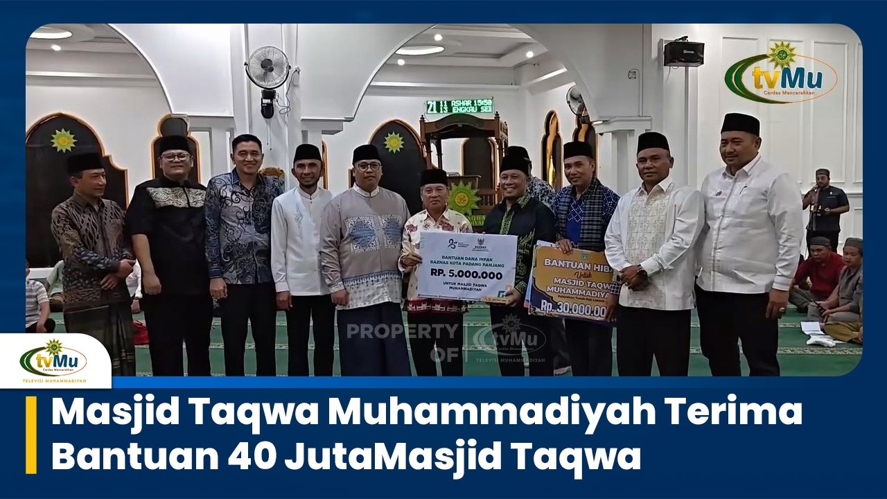 Masjid Taqwa Muhammadiyah Terima Bantuan 40 Juta