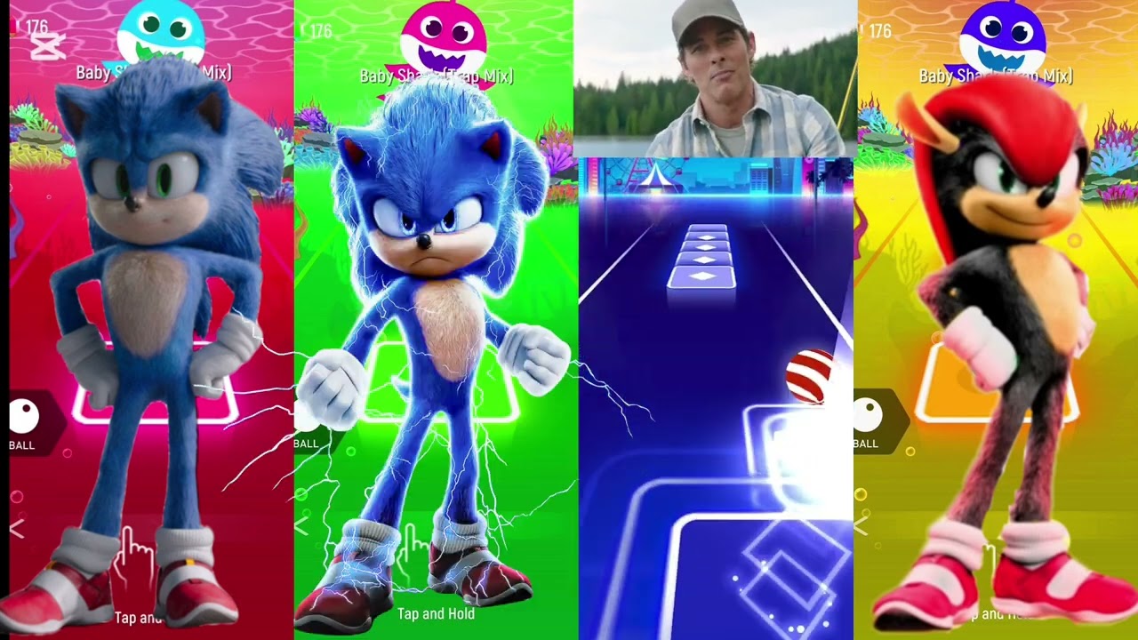 Sonic & Knuckles Play Baby Shark Trap Mix | Tiles Hop EDM Rush Gameplay