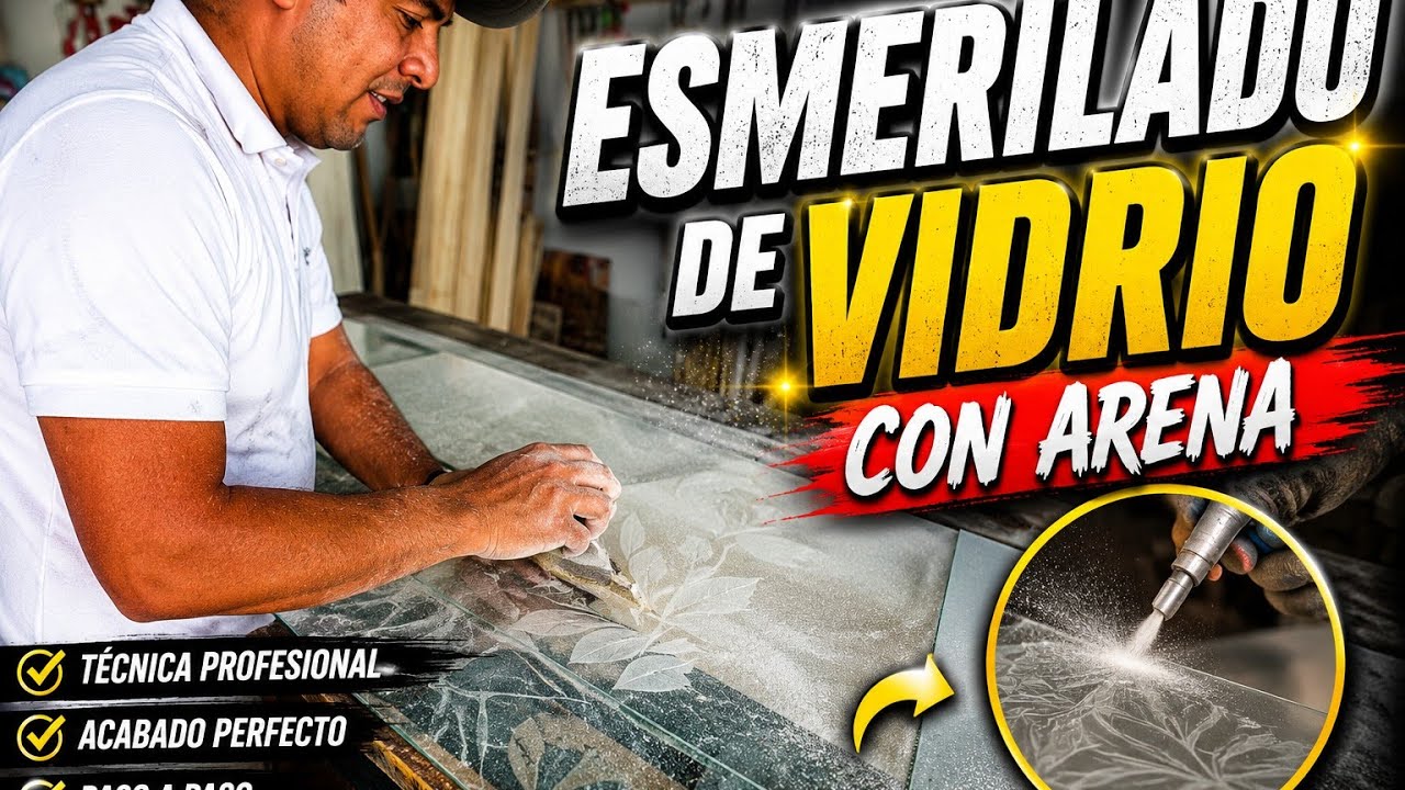 Como se Esmerila Un Vidrio de 4 Milimetros #elmueblemoderno