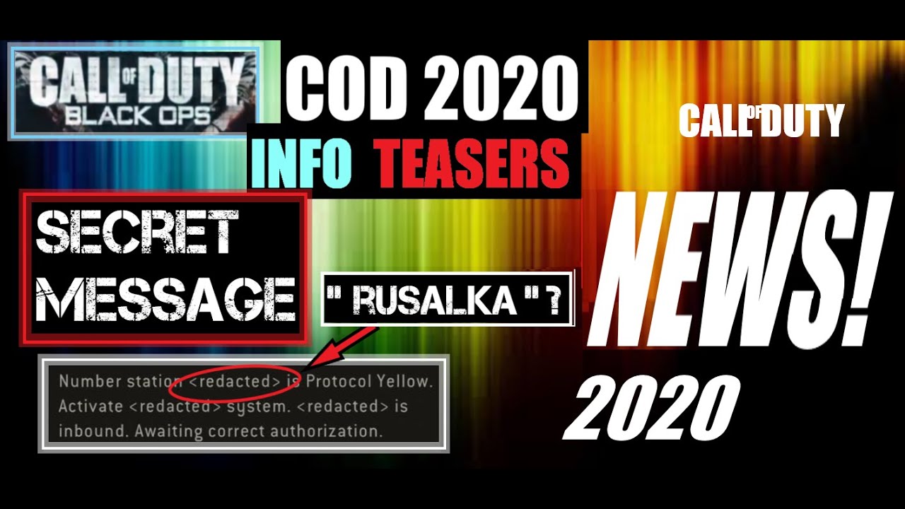COD 2020 HUGE NEWS | TEASERS IN MODERN WARFARE UPDATE | BLACK OPS COLD WAR