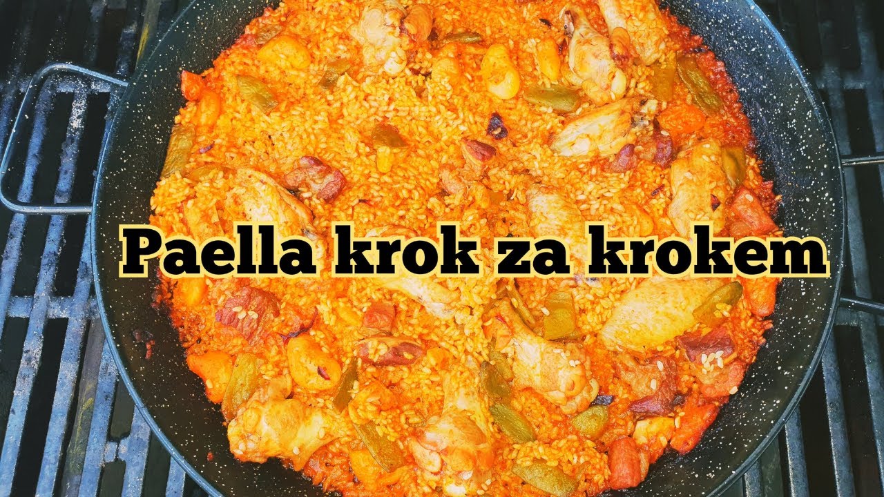 Prava valecianska paella zkracena verze Španělsko