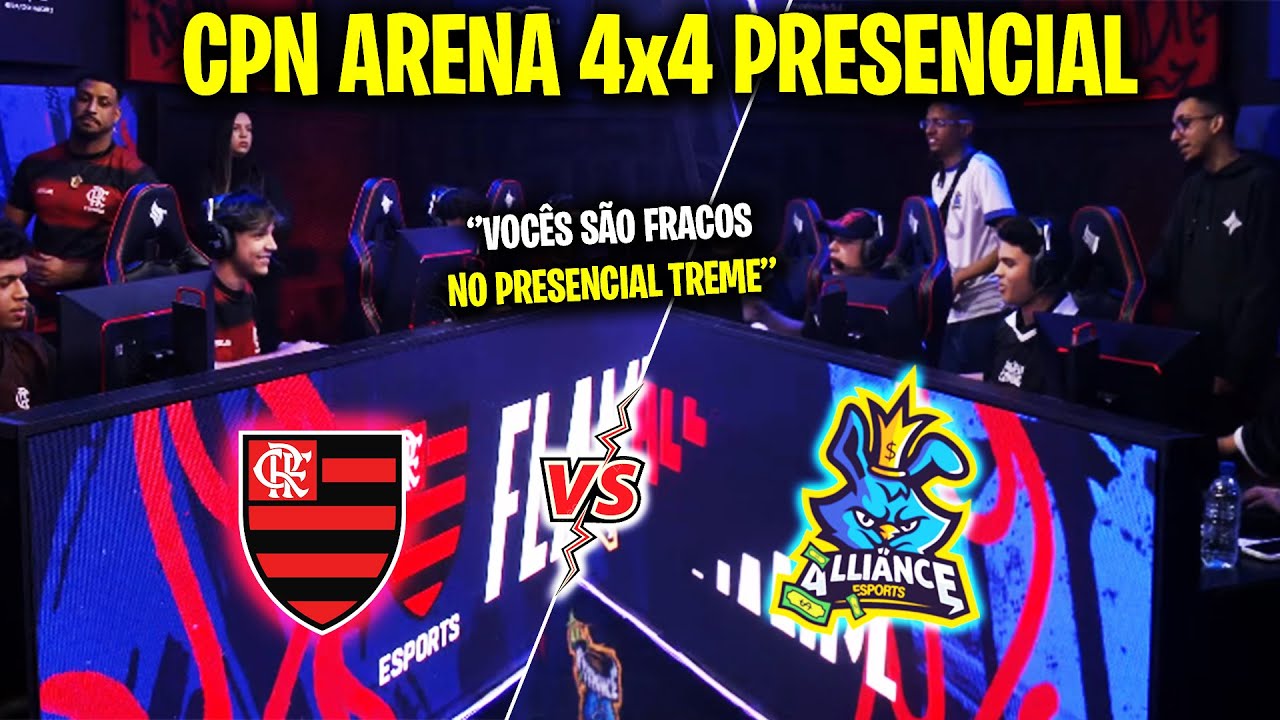 CPN ARENA - FLAMENGO vs ALLIANCE 4x4 PRESENCIAL PEGOU FOGO! DELRIO AMASSOU! CLIPS FF