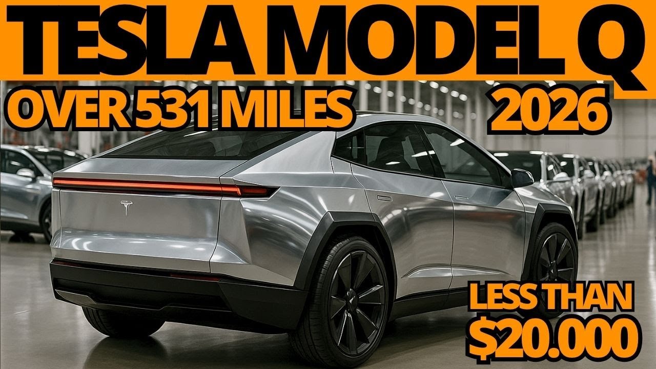 IT’S HERE! New 2026 Tesla Model Q LEAKED 500 mile range for UNDER $20 000K! JUST LAUNCHED!