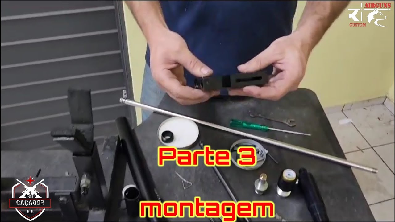 🔴3°Parte Pcp p35 montagem Power Plenum e Liner @ricardonevesairguns