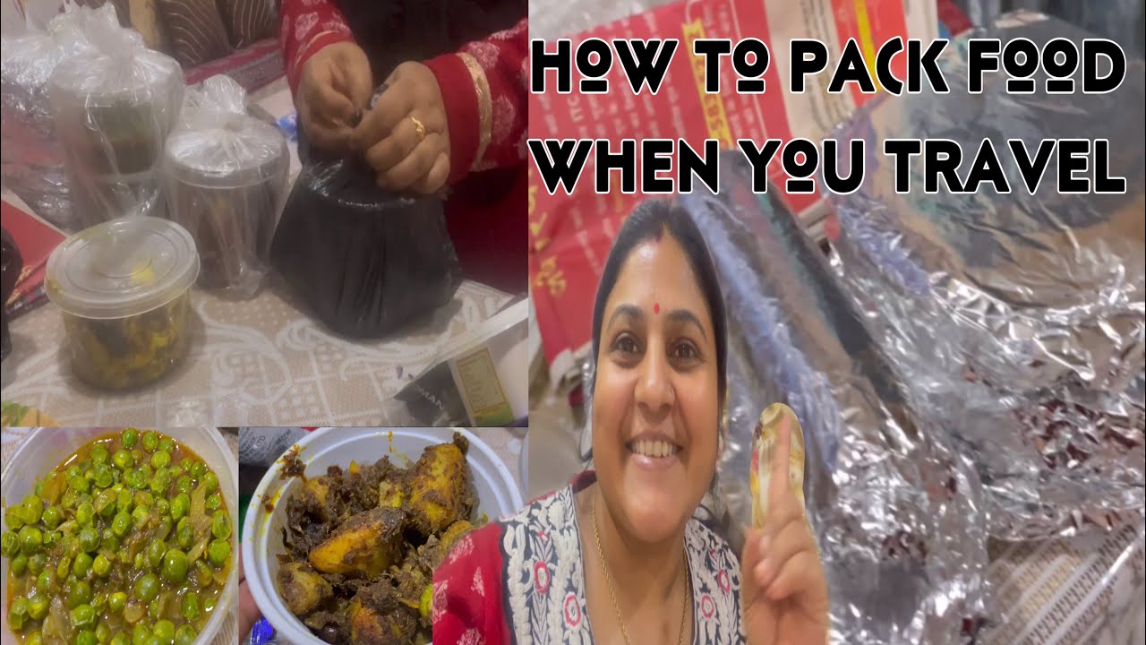 How to pack food 🍱 for travel 🧳 for a long journey // 5 Great Food Packaging Ideas for Travelling