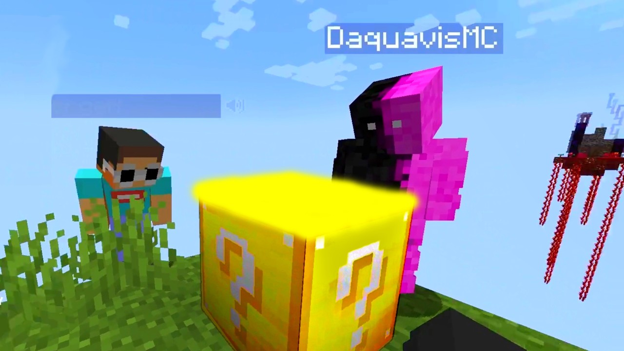 Джордж, Сапнап и Дакуавис играют в Skyblock Lucky Blocks!