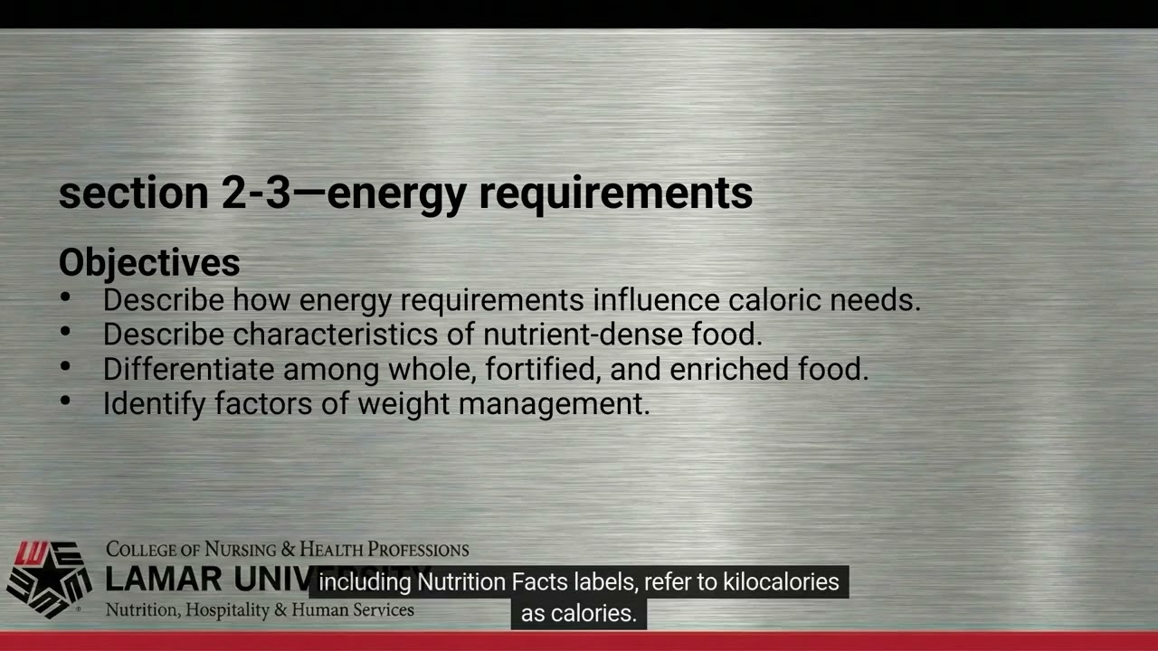 Culinary Nutrition Power Point Ch2