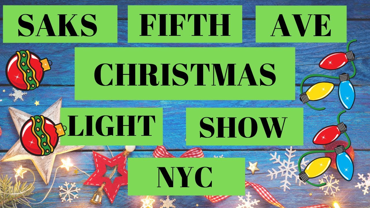 [4K] SAKS FIFTH AVENUE HOLIDAY LIGHT SHOW 2021 #newyorkwalk #brownandbeachy