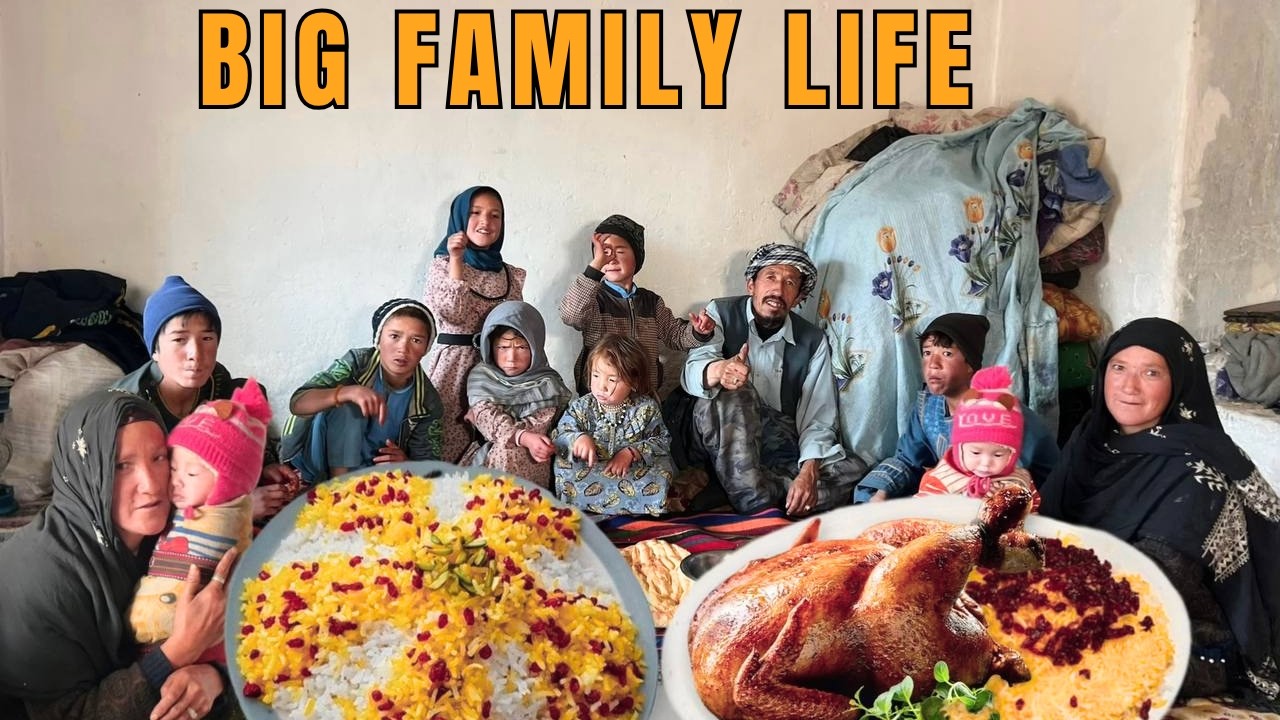 Hard Life in a Mountain Village &ndash;Cooking Zereshk Polo for a Big Family | Village Life of Afghanistan
