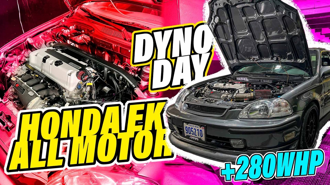 Honda Civic K24 de calle con 280WHP // Nuevo record para 4 cilindros aspirado en nuestro Dyno