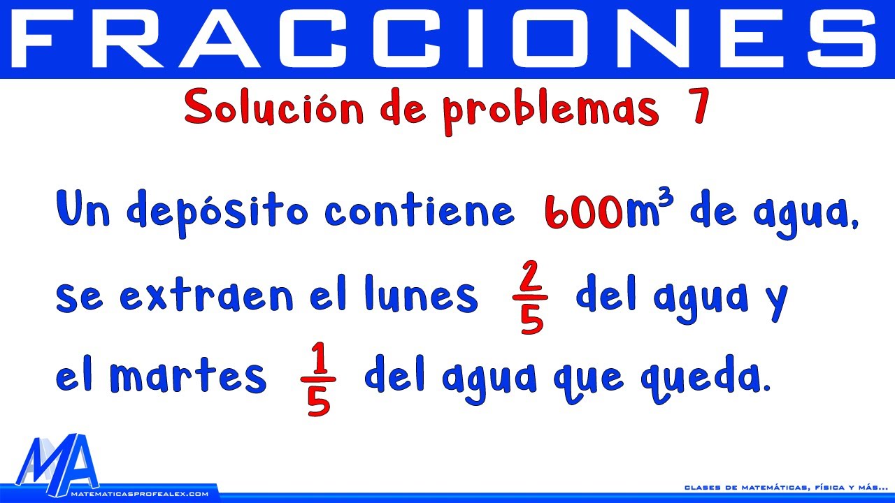 Solución de problemas con fracciones | Ejemplo 7