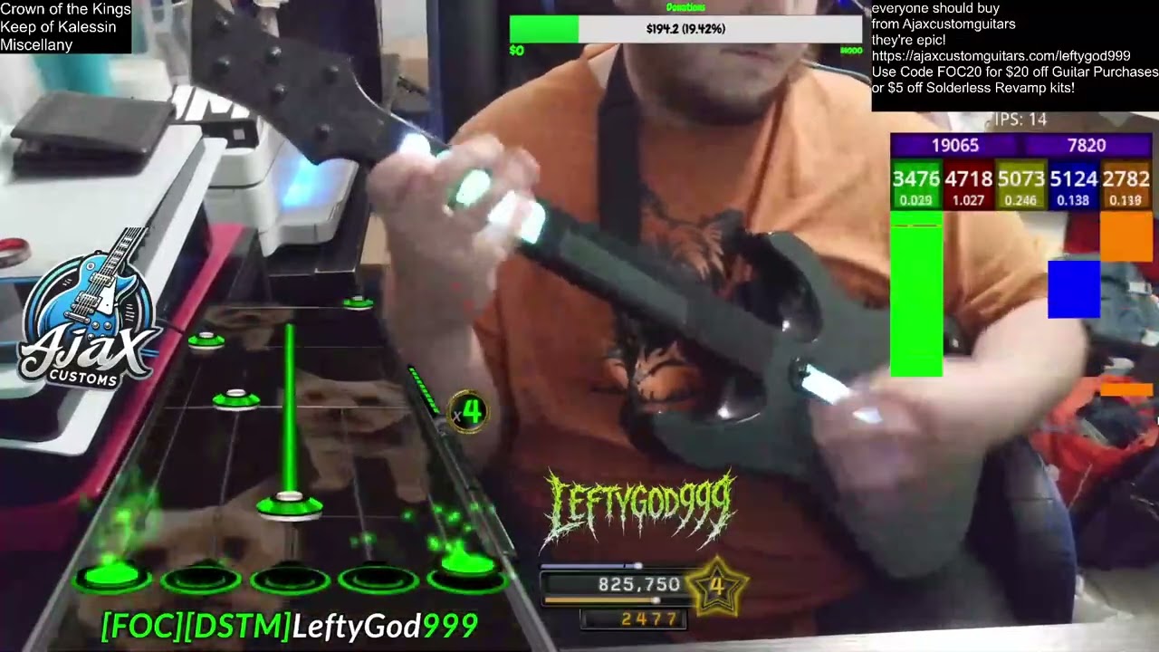 Crown of the Kings FC 100% Guitar Expert Leftygod999 Dedication to Relic and Sableyye