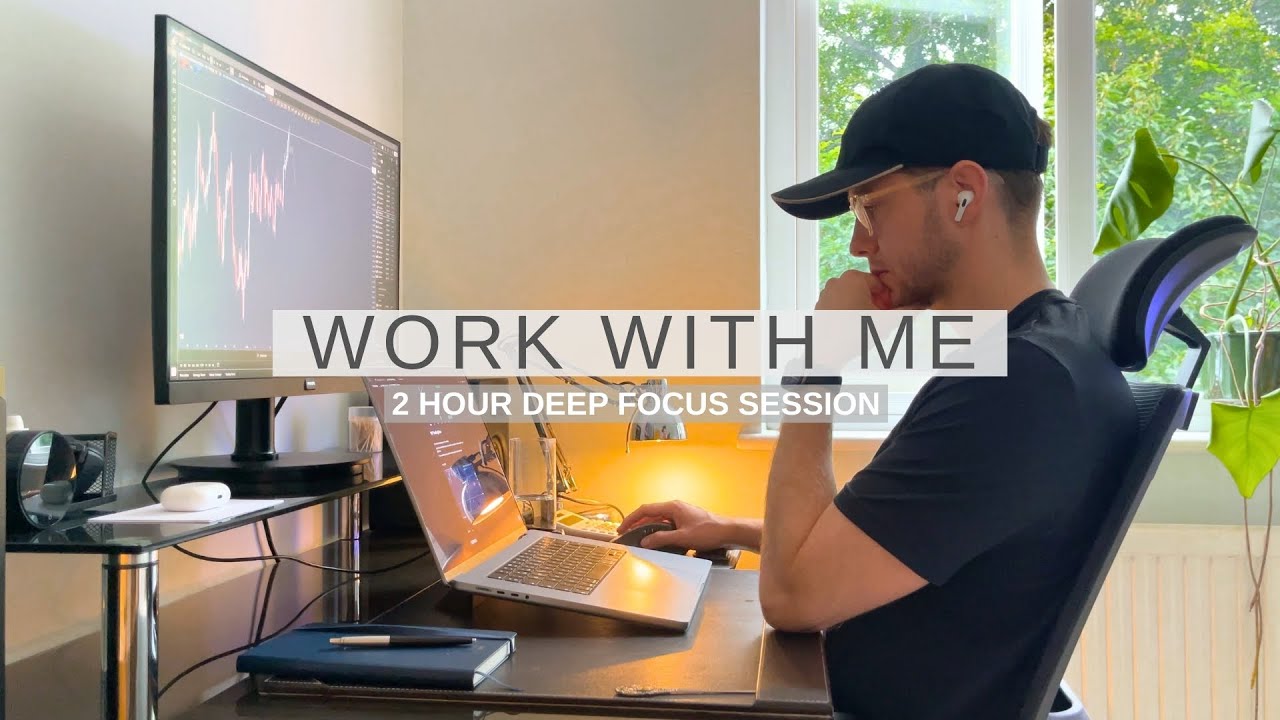 Work With Me | 2 Hour Focus Session With Lo-Fi Productivity Music | 1hr-10min-1hr