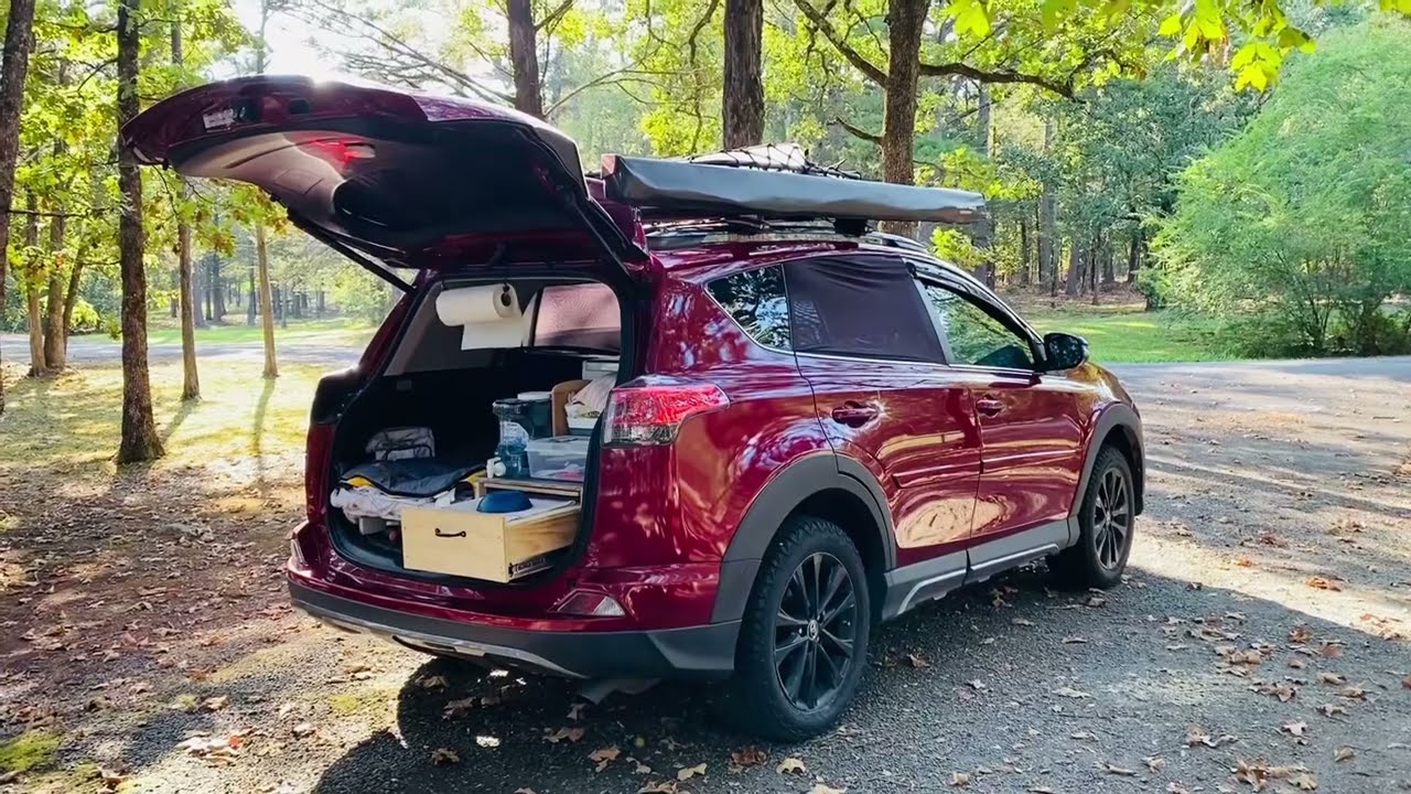 RAV4 camping setup