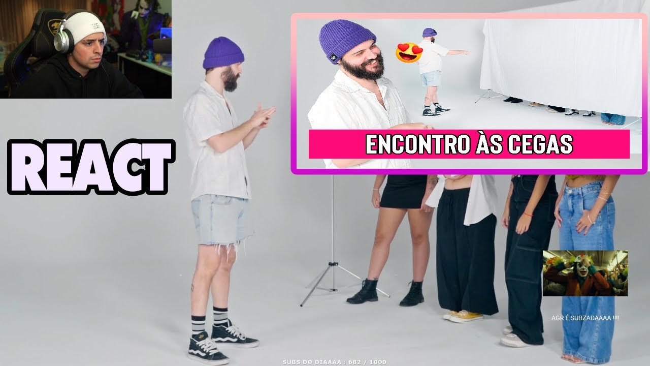 CORINGA REAGINDO A: ENCONTRO ÀS CEGAS COM DIOGO DEFANTE! Aqueles Caras