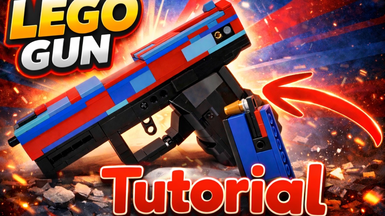 Lego rubber band gun (Tutorial!!!)