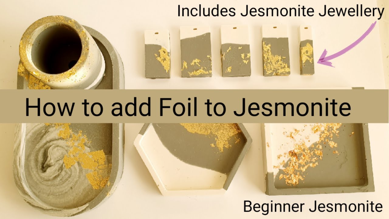Jesmonite: Adding foil to your Jesmonite projects