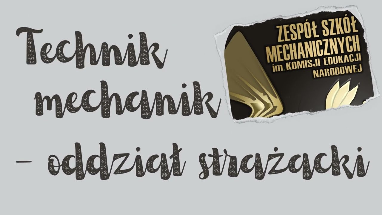 Technik mechanik - oddział strażacki