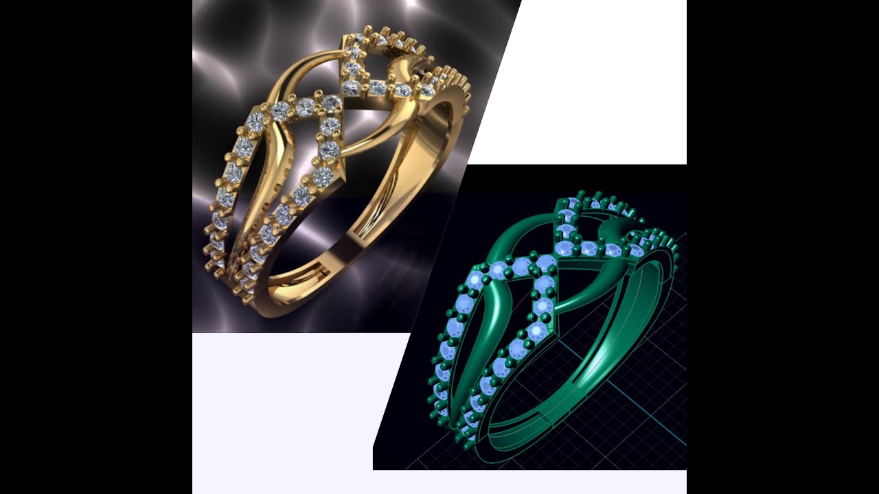 How to make a Ring with flow along curve Cad cam Jewelery designer